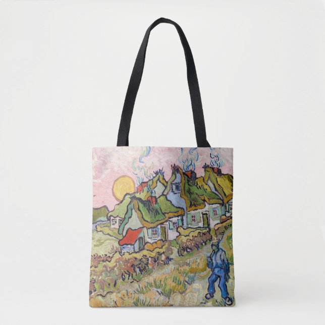 Vincent van Gogh - Houses and Figure Tote Bag (Front)