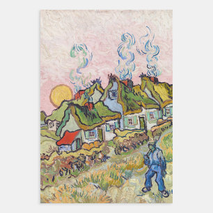 Vincent van Gogh - Houses and Figure Wrapping Paper Sheet