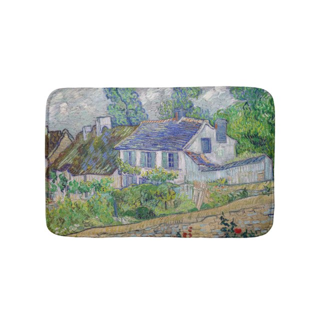 Vincent van Gogh - Houses at Auvers Bath Mat (Front)
