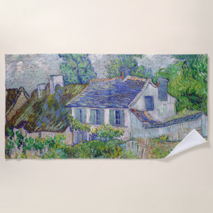 Vincent van Gogh - Houses at Auvers Beach Towel
