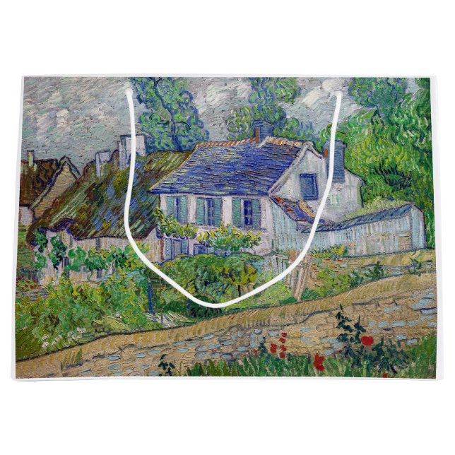 Vincent van Gogh - Houses at Auvers Large Gift Bag (Front)
