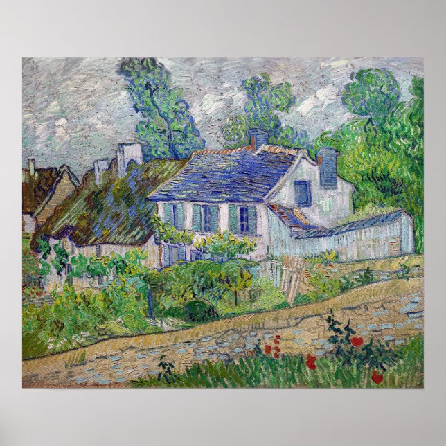 Vincent van Gogh - Houses at Auvers Poster (Front)