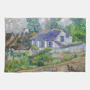 Vincent van Gogh - Houses at Auvers Tea Towel