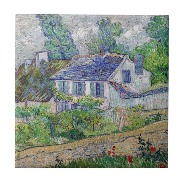 Vincent van Gogh - Houses at Auvers Tile (Front)