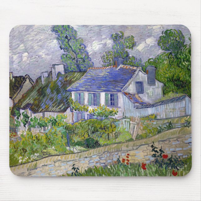 Vincent van Gogh, Houses in Auvers Mouse Mat (Front)