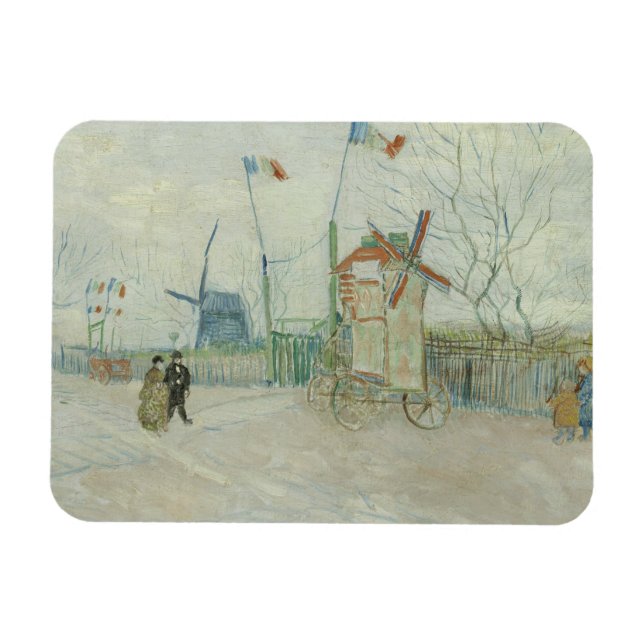 Vincent van Gogh - Impasse des Deux Freres Magnet (Horizontal)