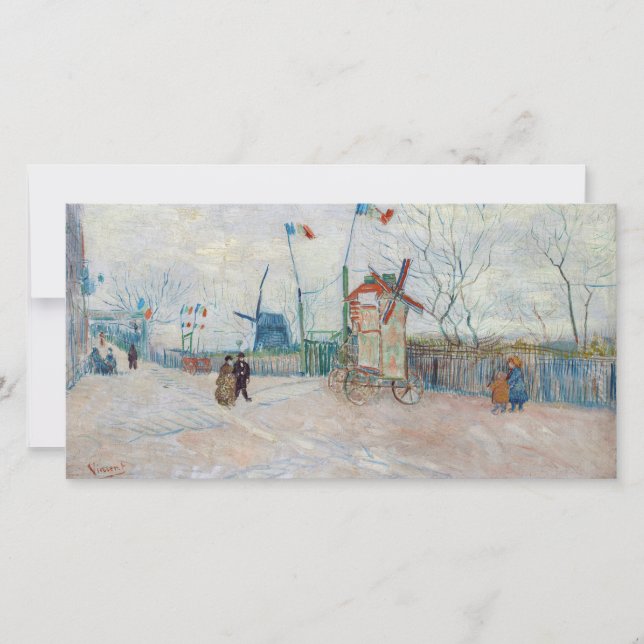 Vincent van Gogh - Impasse des Deux Freres Thank You Card (Front)