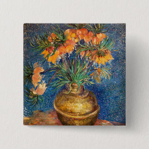 Vincent van Gogh - Imperial Fritillaries 15 Cm Square Badge