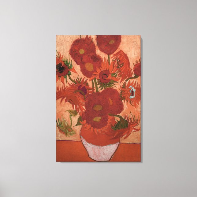 vincent van gogh impressionist sunflower fine art canvas print (Front)