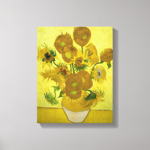 vincent van gogh impressionist sunflower fine art canvas print