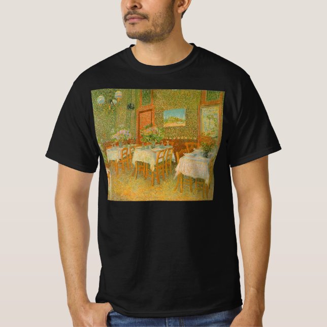 Vincent van Gogh - Interior of a Restaurant T-Shirt (Front)
