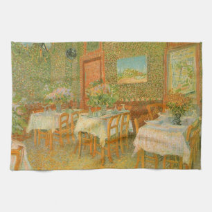 Vincent van Gogh - Interior of a Restaurant Tea Towel