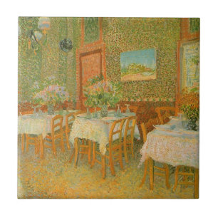 Vincent van Gogh - Interior of a Restaurant Tile
