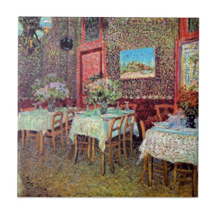 Vincent Van Gogh - Interior Of A Restaurant Tile