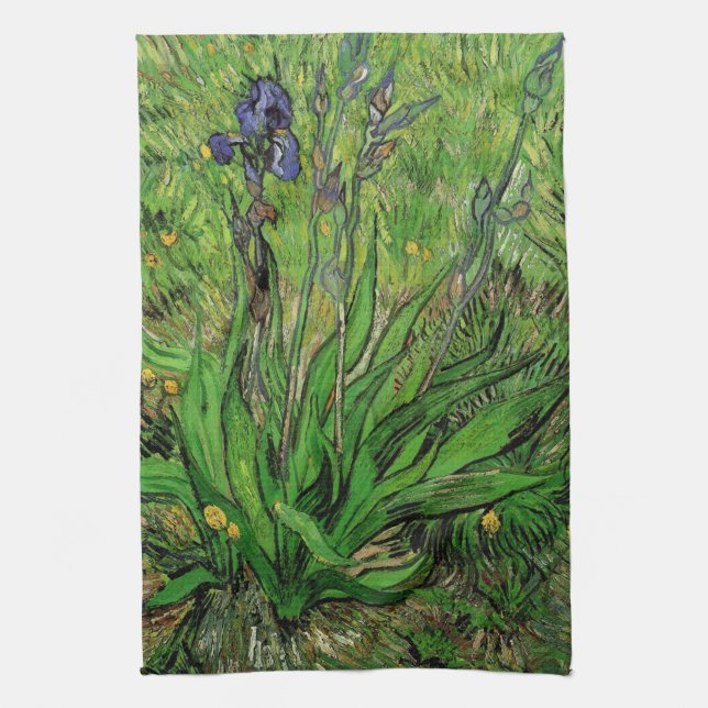Vincent van Gogh - Iris Tea Towel (Vertical)
