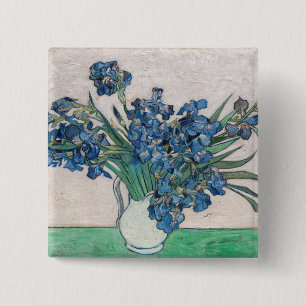 Vincent van Gogh - Irises 15 Cm Square Badge
