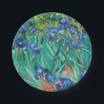 VINCENT VAN GOGH - Irises 1889 Paper Plate<br><div class="desc">VINCENT VAN GOGH - Irises 1889
Oil on canvas; reproduction</div>