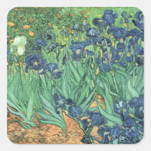 Vincent van Gogh   Irises, 1889 Square Sticker