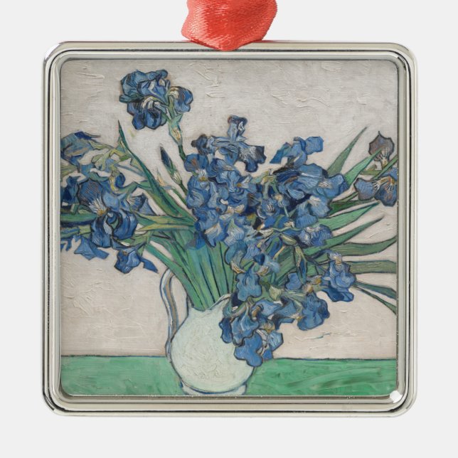 Vincent Van Gogh | Irises, 1890 Metal Tree Decoration (Front)