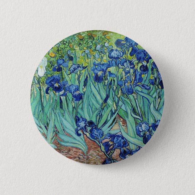Vincent van Gogh Irises 6 Cm Round Badge (Front)