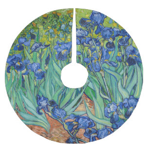 Vincent Van Gogh - Irises Brushed Polyester Tree Skirt