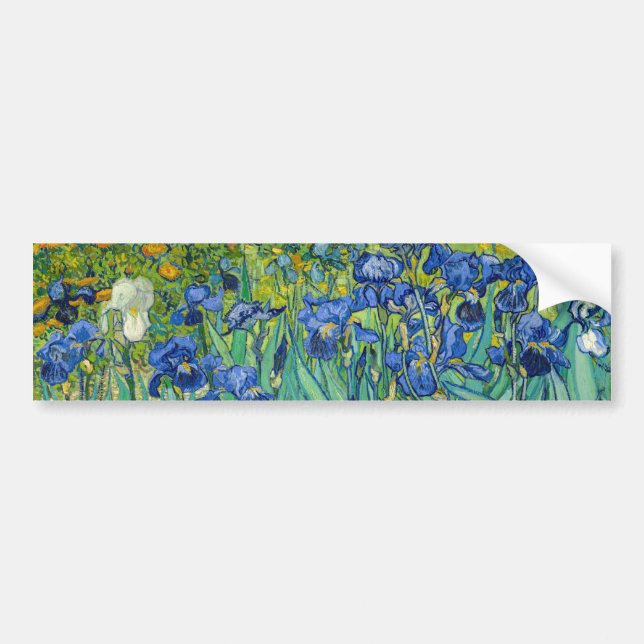 Vincent Van Gogh - Irises Bumper Sticker (Front)