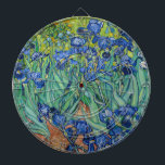 Vincent Van Gogh - Irises Dartboard<br><div class="desc">Irises / Iris - Vincent Van Gogh,  1889</div>