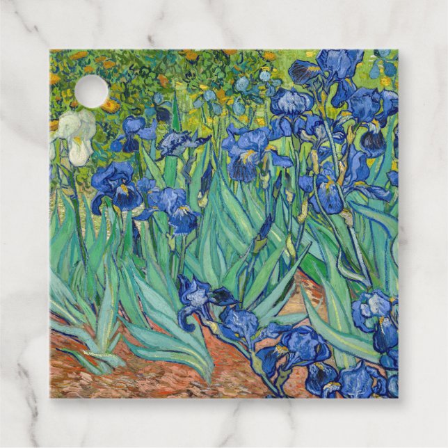 Vincent Van Gogh - Irises Favour Tags (Front)