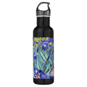 Vincent Van Gogh Irises Floral Vintage Fine Art 710 Ml Water Bottle