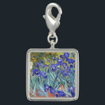 Vincent Van Gogh Irises Floral Vintage Fine Art Charm<br><div class="desc">Vincent Van Gogh Blue Irises Floral Fine Art Irises is one of many paintings of irises by the Dutch Post-Impressionist artist Vincent van Gogh. Like many artists of his time Van Gogh was influenced by Japanese ukiyo-e woodblock prints. The strong outlines, unusual angles, including close-up views, is a typical element...</div>