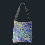 Vincent Van Gogh Irises Floral Vintage Fine Art Crossbody Bag<br><div class="desc">Vincent Van Gogh Blue Irises Floral Fine Art Irises is one of many paintings of irises by the Dutch Post-Impressionist artist Vincent van Gogh. Like many artists of his time Van Gogh was influenced by Japanese ukiyo-e woodblock prints. The strong outlines, unusual angles, including close-up views, is a typical element...</div>