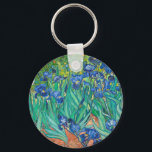 Vincent Van Gogh Irises Floral Vintage Fine Art Key Ring<br><div class="desc">Vincent Van Gogh Irises Floral Vintage Fine Art Keychain</div>