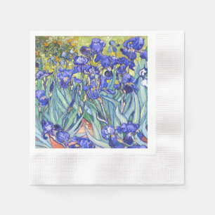 Vincent Van Gogh Irises Floral Vintage Fine Art Napkin