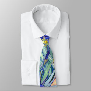 Vincent Van Gogh Irises Floral Vintage Fine Art Tie