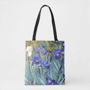 Vincent Van Gogh Irises Floral Vintage Fine Art Tote Bag