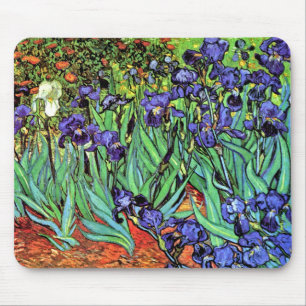 Vincent Van Gogh - Irises - Flower Lover Fine Art Mouse Mat