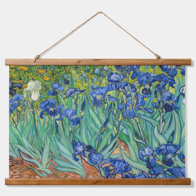 Vincent Van Gogh - Irises Hanging Tapestry (Front)