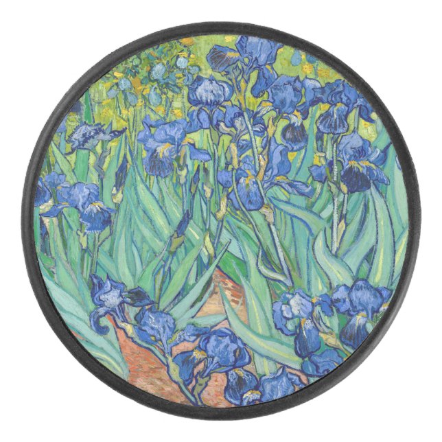 Vincent Van Gogh - Irises Hockey Puck (Front)