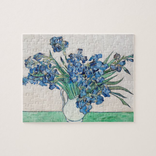 Vincent Van Gogh. Irises. Impressionism floral Jigsaw Puzzle (Horizontal)