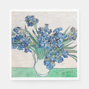 Vincent Van Gogh. Irises. Impressionism floral Napkin