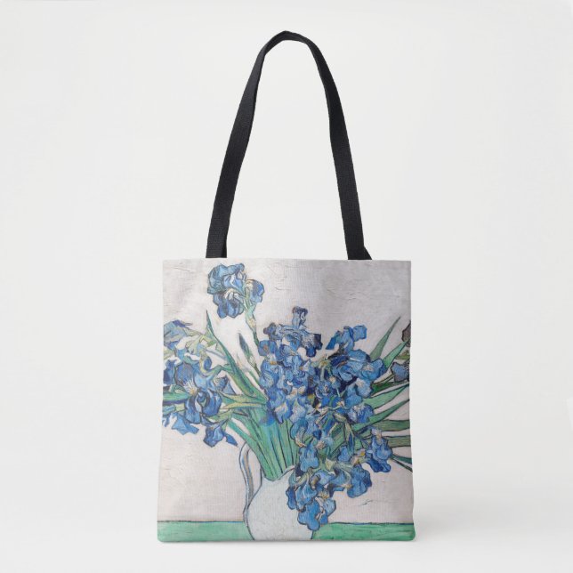 Vincent Van Gogh. Irises. Impressionism floral Tote Bag (Front)