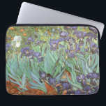 Vincent van Gogh - Irises Laptop Sleeve<br><div class="desc">Irises (1889) by Van Gogh is a vintage post impressionism fine art floral nature painting. A group of purple bearded irises and a single white iris flower growing in a garden. It was one of his first paintings while he was at the asylum in Saint-Remy-de-Provence. In 1987 it became the...</div>