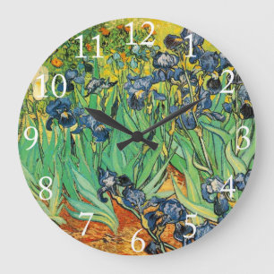 Vincent van Gogh,Irises Large Clock