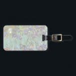 Vincent van Gogh - Irises Luggage Tag<br><div class="desc">Irises (1889) by Van Gogh is a vintage post impressionism fine art floral nature painting. A group of purple bearded irises and a single white iris flower growing in a garden. It was one of his first paintings while he was at the asylum in Saint-Remy-de-Provence. In 1987 it became the...</div>