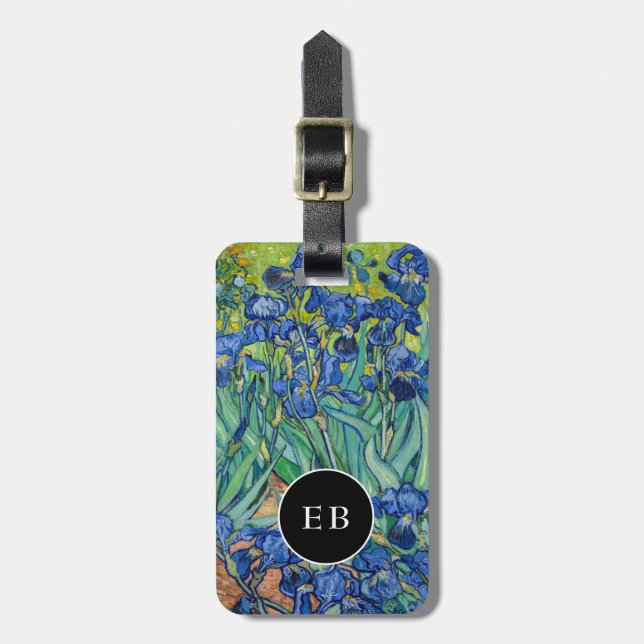 Vincent Van Gogh - Irises Luggage Tag (Front Vertical)