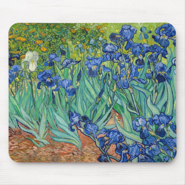 Vincent Van Gogh - Irises Mouse Mat (Front)