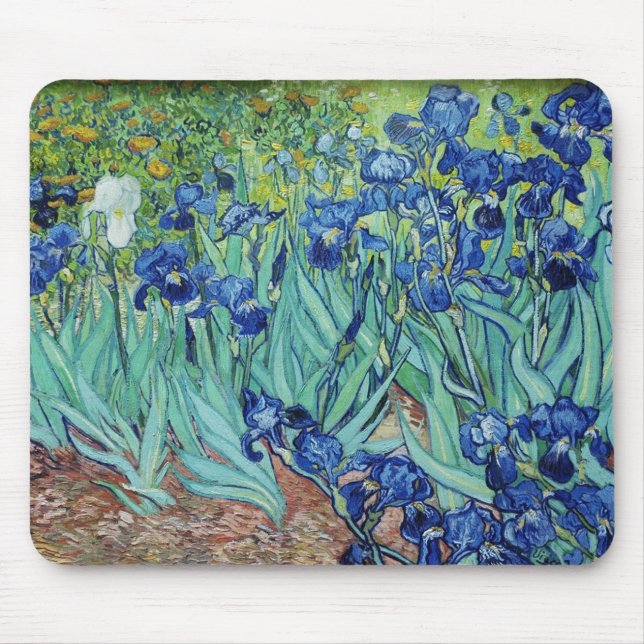 Vincent van Gogh Irises Mouse Mat (Front)