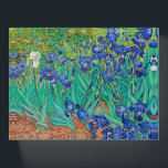 VINCENT VAN GOGH  "IRISES" PAPER WEIGHT<br><div class="desc">VINCENT VAN GOGH FINE ART,  SQUARE GLASS PAPERWEIGHT WITH "IRISES" PAINTING</div>