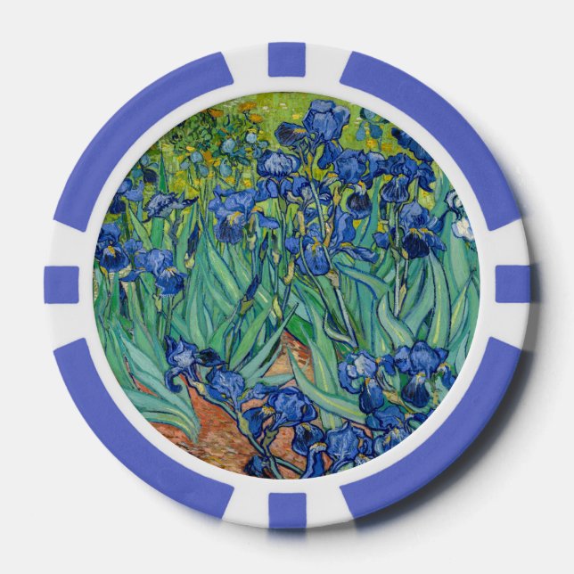 Vincent Van Gogh - Irises Poker Chips (Front)