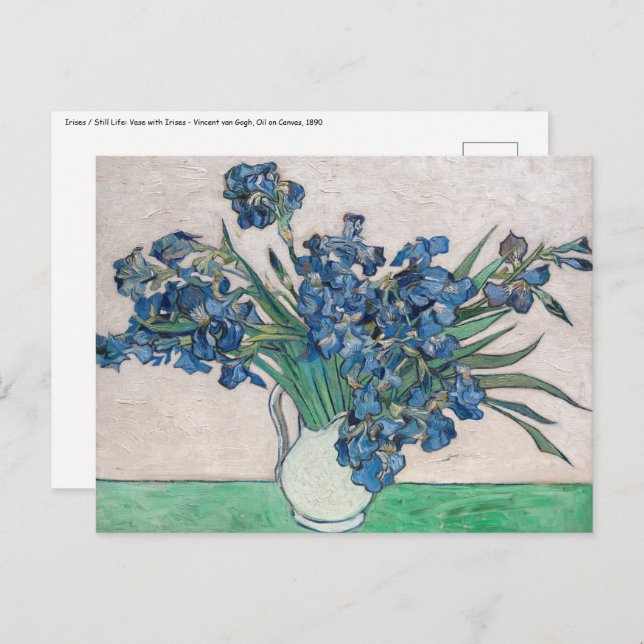Vincent van Gogh - Irises Postcard (Front/Back)